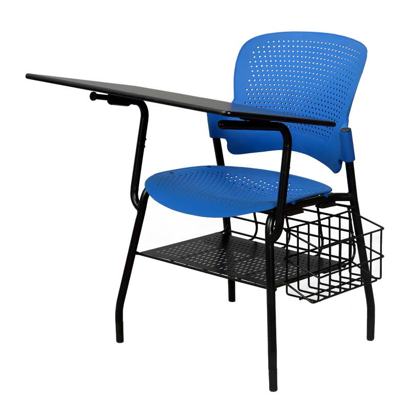 Creative office Chair Manufacturers - Syona Roots student writing pad blue chair manufacturer
